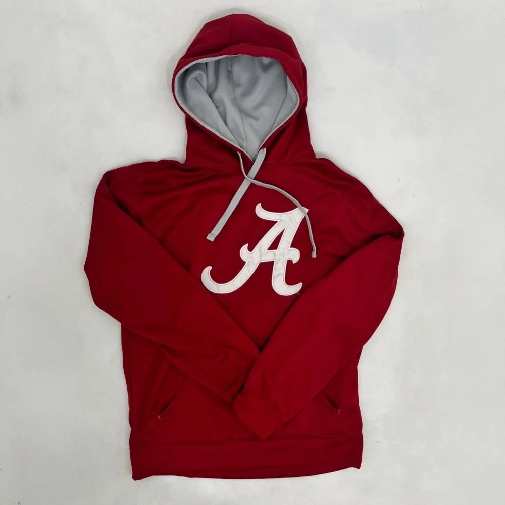 Alabama Crimson Tide‎ Mens Medium Hooded Sweatshirt Red Pockets Long Sleeve